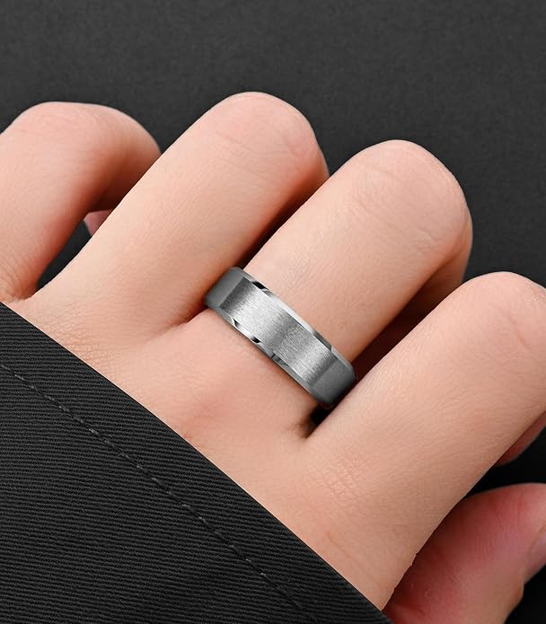 King Ring Tungsten 4/6/8/10mm Rings – Super Polished Matt Finish Tungsten Rings – Designed in USA
