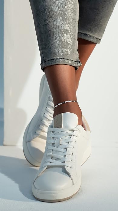 Miabella Solid 925 Sterling Silver 2.5mm Paperclip Link Chain Anklet Ankle Bracelet for Women, Made in Italy