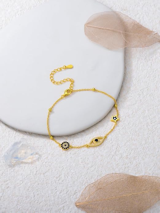 Ankle/Bracelet for Women Sterling Silver Sea Turtle/Butterfly/Mustard Seed/Sister/Sunflower/Elephant Gifts for Birthday Summer Beach Jewelry for Mom Wife Daughter Friend