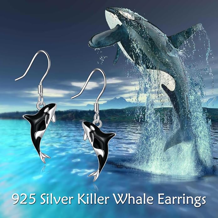 Butterflygold/Cat/dog/Dragonfly/Orca/Bee/Amber/Axolotl/Toothless/Hedgehog/Dragon/Snake/Horse/Mushroom/Anime/Dragonfly Earring for Women Sterling Silver Animals Drop Earring Jewelry Hypoallergenic (silver-butterfly)