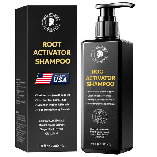 Root Activator Shampoo for Men: Made In USA Hair Growth Shampoo for Hair Loss and Thinning Hair - Hair Loss RegrowthTreatments for Women Men (10.1 Fl Oz (Pack of 1))