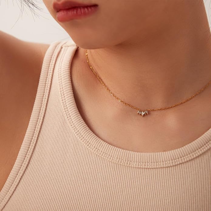 Unisex Celestial Gold Pendant Necklaces, Sun/Moon/Star/Angle Celestial Elements Unisex Choker Gold Lover Chains for Men and Women Jewelry