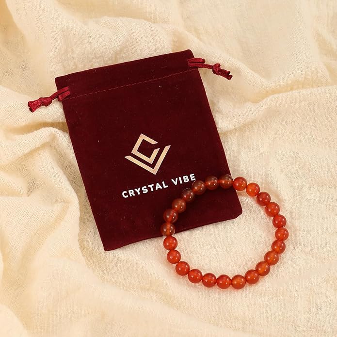 Crystal Vibe - Healing Crystal Bracelet for Women & Men | Natural Gemstone Bead Bracelet | Adjustable Handmade Energy Stone Bracelet | Bracelet for Meditation, Yoga & Daily Wear | Multiple Types