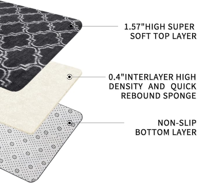 Sour Lemon 8x10 Area Rugs for Bedroom Living Room, Large Fluffy Shag Rug | Shaggy Carpet,Soft Plush Furry Bedside Rugs,Anti Slip,Washable Area Modern Rugs Floor Mat for Kids Girls Boys Living Room