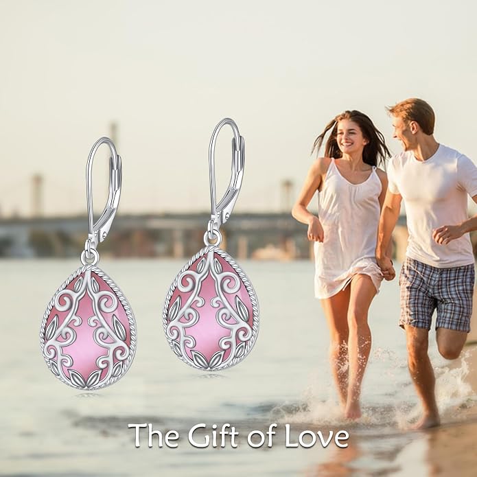Teardrop Earrings Sterling Silver Filigree Irish Celtic Teardrop Drop Earrings Jewelry Gifts For Women