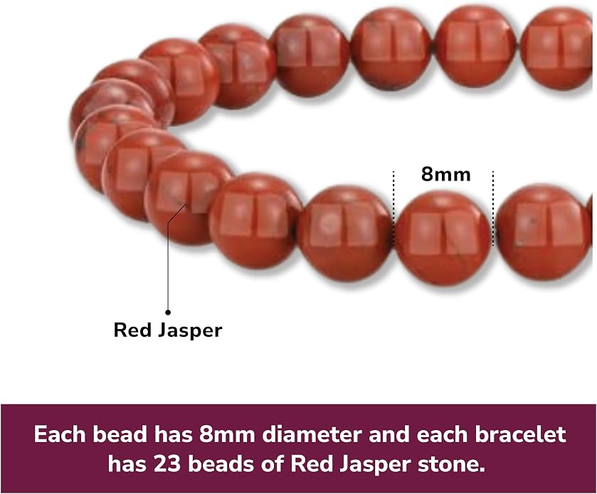 Crystal Vibe - Healing Crystal Bracelet for Women & Men | Natural Gemstone Bead Bracelet | Adjustable Handmade Energy Stone Bracelet | Bracelet for Meditation, Yoga & Daily Wear | Multiple Types