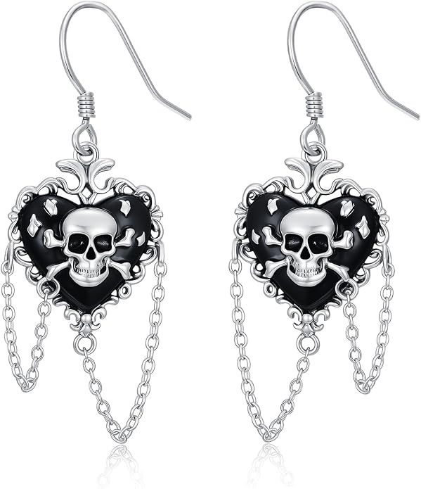 Animal/Leaf/Gothic Dangle Earrings 925 Sterling Silver Animal/Leaf/Gothic Dangle Drop Earrings Easter/Halloween/Christmas Jewelry Gifts for Women Her