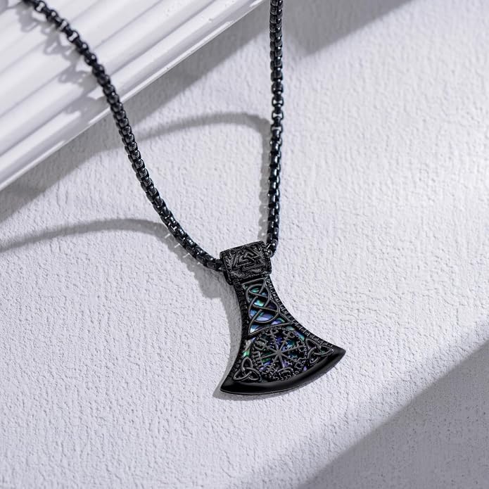 Viking Necklace for Men 925 Sterling Silver Viking Norse Pagan Jewelry Gifts for Women