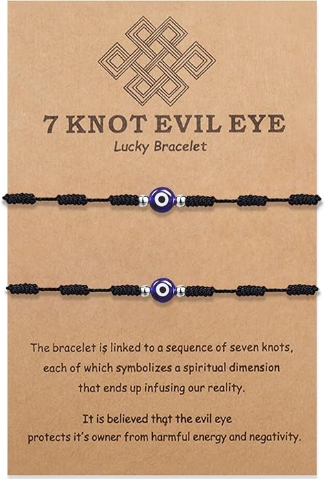 BOCHOI Evil Eye Bracelet for Women Good Luck String Bracelet Kabbalah Protection Friendship Wish Bracelet Jewelry for Girls Girlfriend Wife Mother Daughter