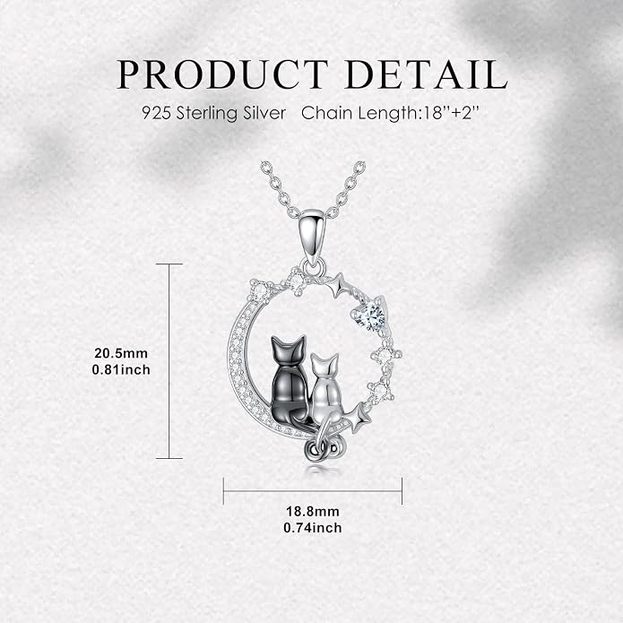 PELOVNY Teddy Bear Necklace for Women 925 Sterling Silver Bear/Highland Cow/Fox/Cat/Axolotl Birthstone Necklace Christmas Birthday Jewelry Gifts for Mom Daughter Wife Sister