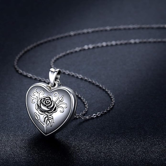 Cuoka 925 Sterling Silver Heart Necklace I Love You to The Moon and Back Pendant Sun Star Moon Necklace Jewelry for Women with Gifts Box