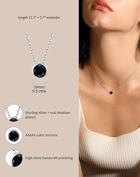 S.Leaf Gold Dainty Pendant Necklaces for Women Sterling Silver Gold Plated Layered Horizontal Vertical Bar Star Starburst Moon Cubic Zirconia Lariat Necklace for Women Trendy Gifts