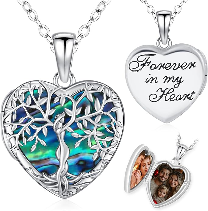 Odinstone Tree of Life Necklace, Sterling Silver Pendant for Women Family Tree Necklaces Jewelry for Mom/Wife/Grandma(With Fine Gift Box)