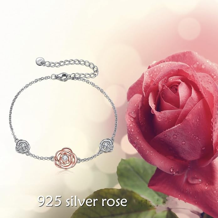 CRMAD Moonstone Moon/Star/Daisy/Turquoise/Rose Flower/Cat/Star/Hecate/Airplane/Pearl/Chakra/Rose Pearl/Butterfly/Wave/Starfish Anklet for Women Sterling Silver Anklet Irish Jewelry