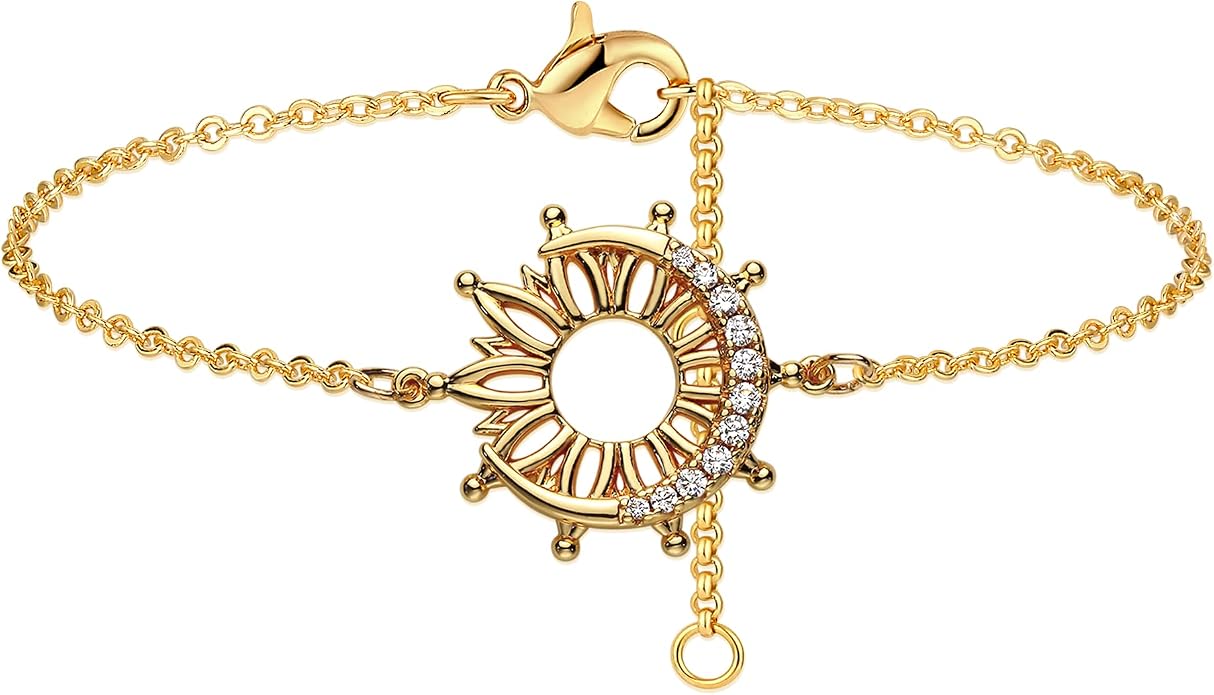 LOYATA Gold Bracelet Gold 14K Gold Filled Dainty Chain Simple Jewelry Gift for Women