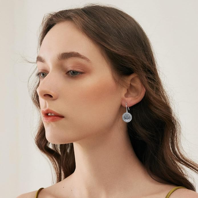 PROESS Sword/Lotus/Hummingbird/Squirrel/Cow Earrings Skull Stud Earrings 925 Sterling Silver Earrings Birthday Christmas Jewelry Gifts for Women Men