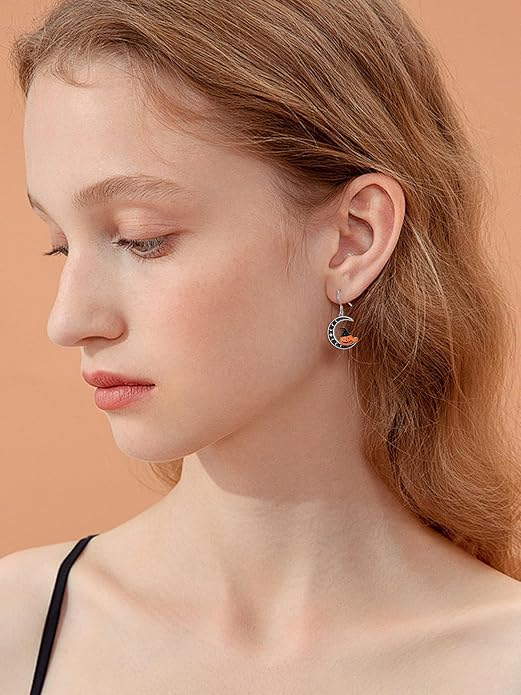Animal/Leaf/Gothic Dangle Earrings 925 Sterling Silver Animal/Leaf/Gothic Dangle Drop Earrings Easter/Halloween/Christmas Jewelry Gifts for Women Her