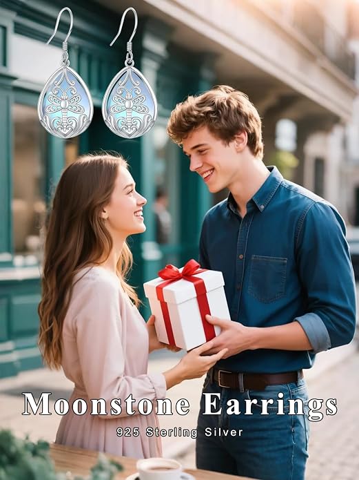 Midari Heart Dangle Earrings 925 Sterling Silver Leverback Drop Earrings Teacher Music Art Jewelry Gifts for Women Students Apple/Guitar/Palette/Note Design