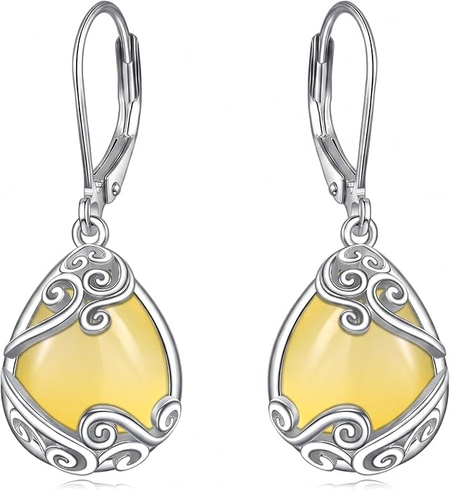 Teardrop Tree of Life/Filigree Earrings for Women Dangle Leverback Earrings Jewelry Gift Anniversary For Her