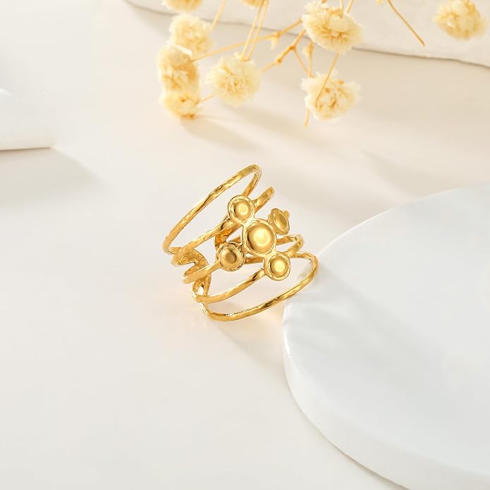 Women's Stackable Open Ring Thick Statement Ring Simple Stackable Ring Women's Jewelry Gifts