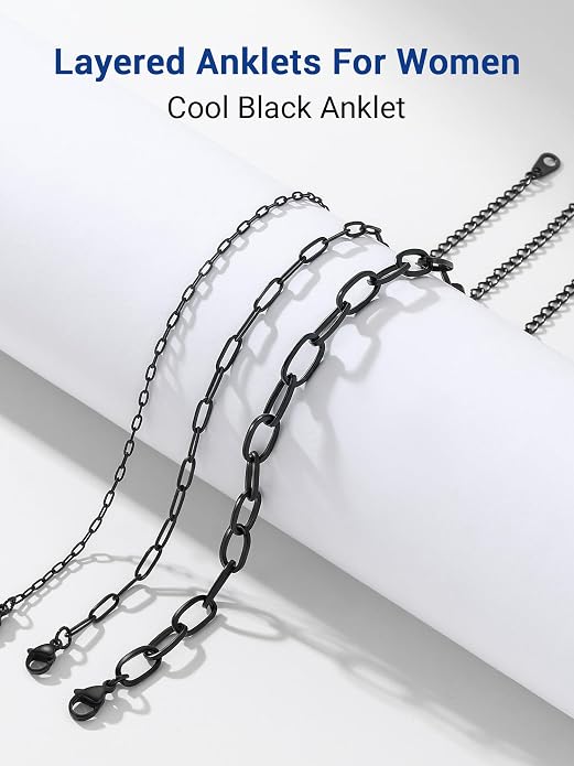 PROSTEEL Gold/Silver Anklets for Women Waterproof, 14K Gold Plated Ankle Bracelet Non Tarnish, Jewelry Gifts Adjustable