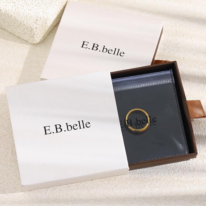 Unisex 5mm Chunky Dome Wedding Band Ring, Comfort Fit Stackable Signet Ring, Tarnish Resistant Hypoallergenic, 18K Gold Plated or Steel
