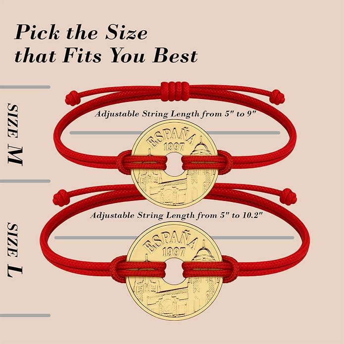 HOBBY OF KINGS Good Luck Coin Bracelet | 18k Gold Plated Wristband | Handmade Jewelry for Collectors and History Lovers