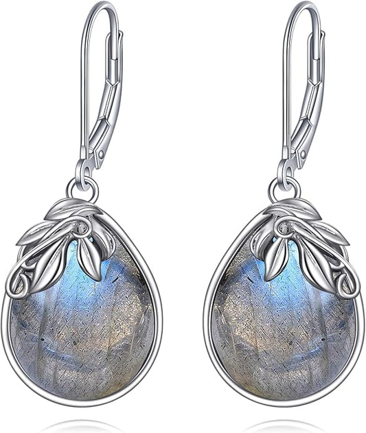 VONALA Flower Earrings for Women 925 Sterling Silver Rose/Lotus/Scottish Thistle/Tulip/Lilac/Mushroom/Pineapple Dangle Drop Earrings Flower Jewelry Gifts for Women Girls Birthday Gifts