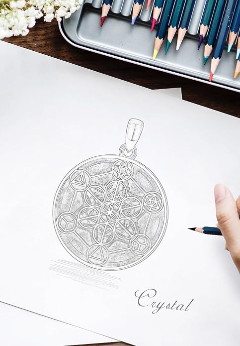 AEONSLOVE Tetragrammaton De Plata 925 Sterling Silver Tetragrammaton Necklace/Metatron Cube Pendant Amuleto De Proteccion Gifts for Women Men
