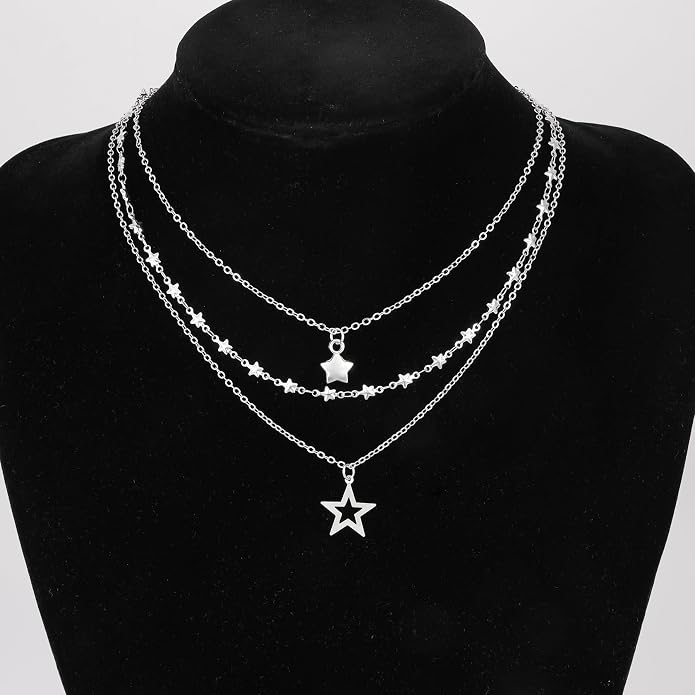 Milakoo Stainless Steel Pendant Necklace for Women Heart Charms Link Chains 23" Length Lobster Clasp