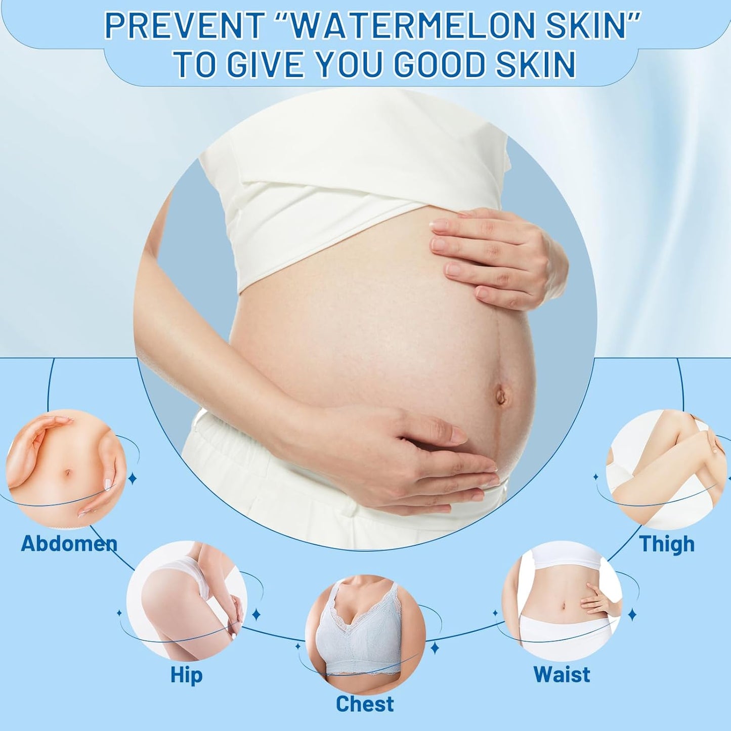 Stretch Mark Removal, Stretch Mark Cream for Pregnancy, Scar Removal Cream Deep Stretch Mark Removal, Belly Butter for Pregnant Women To Prevent And Repair Maternity Stretch Marks Scar 2.82 Oz