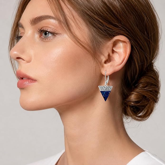 Dorunmo 925 Sterling Silver Western Dangle Earrings for Women Bohemian Earrings Hypoallergenic Christmas Jewelry Gifts for Women