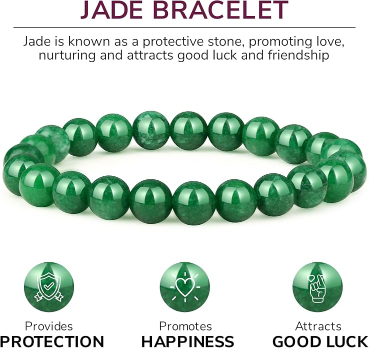Crystal Vibe - Healing Crystal Bracelet for Women & Men | Natural Gemstone Bead Bracelet | Adjustable Handmade Energy Stone Bracelet | Bracelet for Meditation, Yoga & Daily Wear | Multiple Types