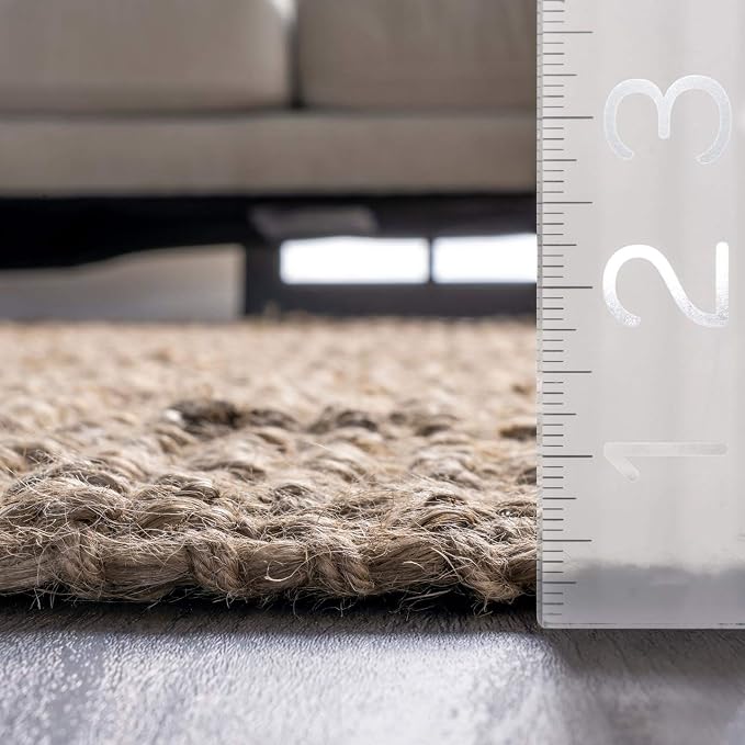 nuLOOM Daniela Natural Solid Flatweave Area Rug, 2' x 3'