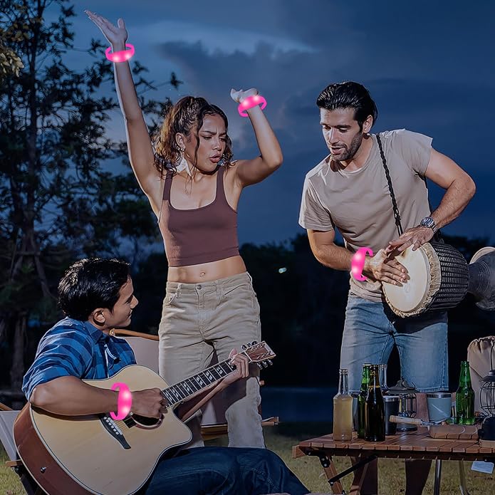 30 Pcs LED Glow Sound Activated Flashing Light Up for New Years Eve Glow in the Dark Party Supplies Christmas Party Favors Birthday Gift Carnival Concerts Night Events