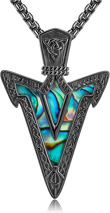 Anchor/Thors Hammer/Arrowhead/Wolf/Raven Necklace for Men 925 Sterling Sliver Jewelry Graduation Gifts for Men Women