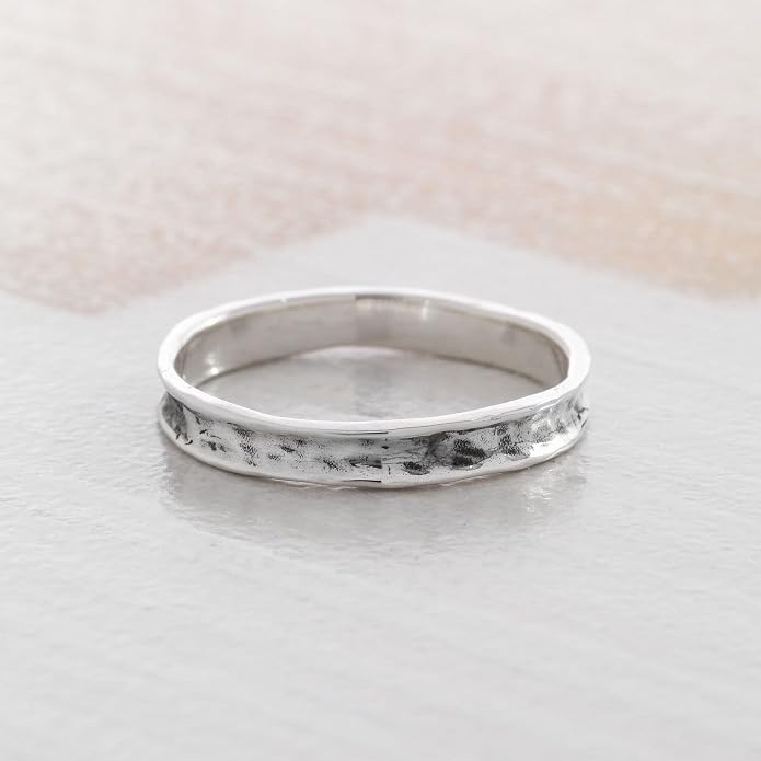 Silpada 'Stellar Stable' Stacking Ring in Hammered Sterling Silver