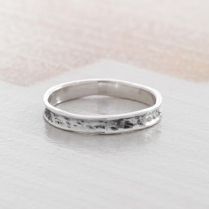 Silpada 'Stellar Stable' Stacking Ring in Hammered Sterling Silver