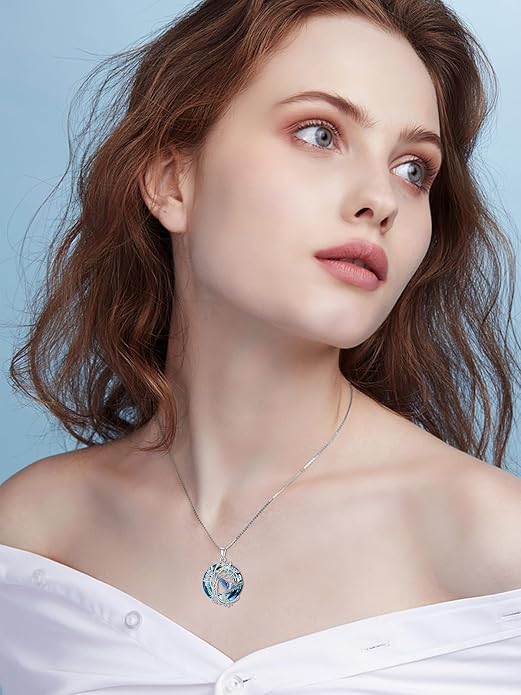 TOUPOP Phoenix Necklace 925 Sterling Silver Crystal Pendant Phoenix Rising Jewelry Women Birthday Mothers Day Gifts for Women