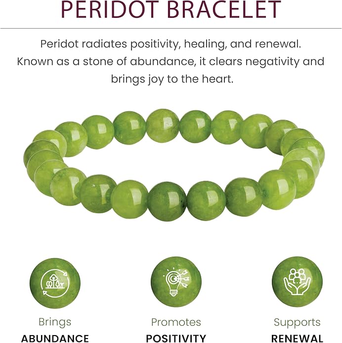 Crystal Vibe - Healing Crystal Bracelet for Women & Men | Natural Gemstone Bead Bracelet | Adjustable Handmade Energy Stone Bracelet | Bracelet for Meditation, Yoga & Daily Wear | Multiple Types