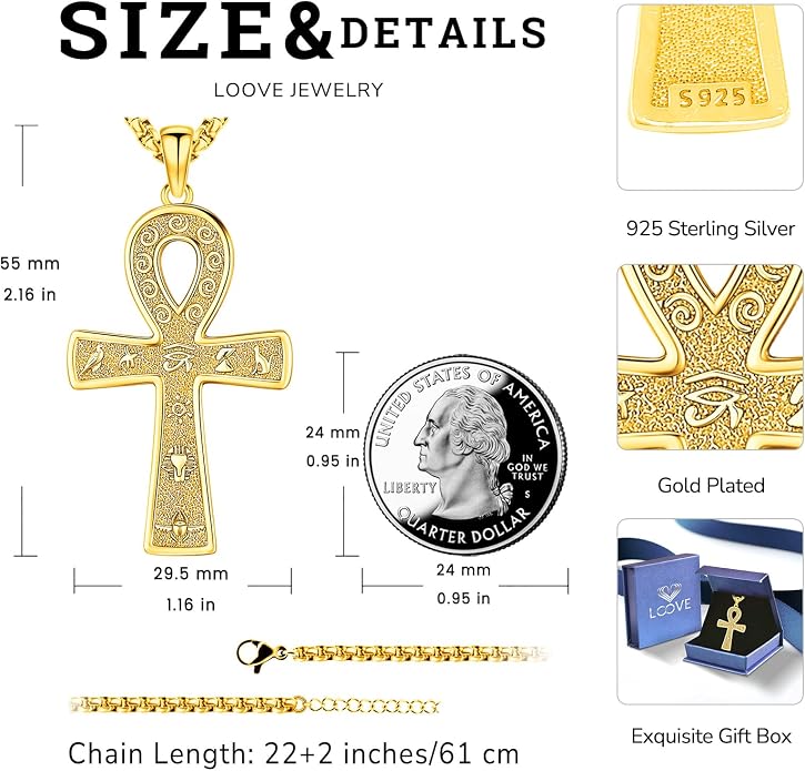 Pentagram Necklace Sterling Silver Triple Moon Goddess/Celtic Knot Witches Knot/Ankh/Sun and Moon/Hecate/Lilith/Santa Muerte/Tetragrammaton Pendant Necklace Pagan Wiccan Magic Egyptian Amulet Jewelry for Women Men
