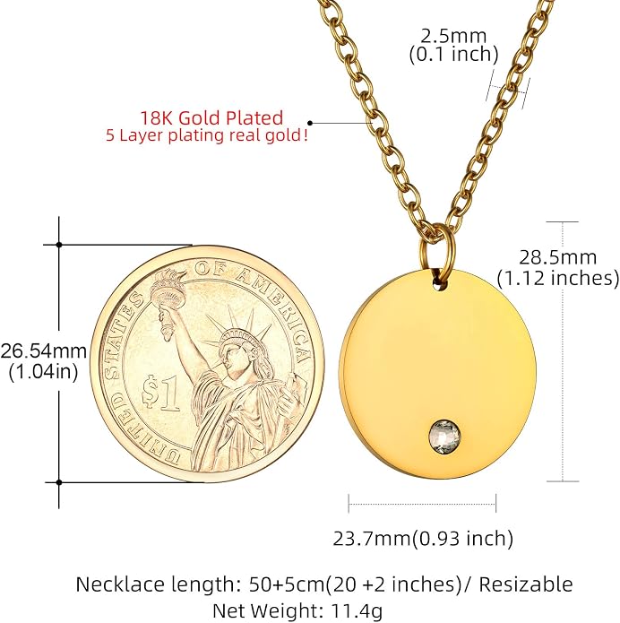 GOLDCHIC JEWELRY Personalized Birthstone Name Necklaces for Men Women, Engraved Family Names Necklace with Birthstone Vertical Bar Necklace, Pendant for Husband/Father/Grandma/Wife Birthday Gifts