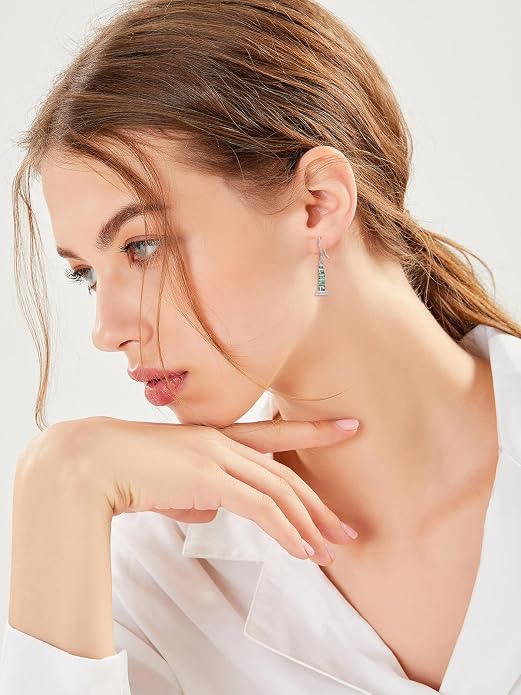 Midari Hummingbird/Butterfly/Lotus Earrings for Women 925 Sterling Silver Abalone Shell Animal Earrings Dangle for Women Abalon Moonstone Jewelry Gifts for Women Mom