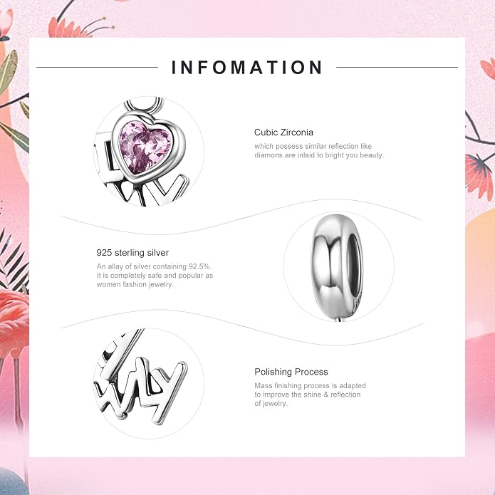 NINGAN 925 Sterling Silver Charm Golden Love Charm Buckle Safety Chain Travel Bead Firefly Dragonfly Pendant, Suitable for Women Bracelet and Necklace as Gift from Mom and Friends