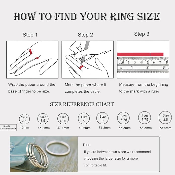 925 Sterling Silver Knuckle Rings for Women Minimalist Thin Stacking Rings Set 3PCS Midi Pinky Ring Size 2.5-8.5