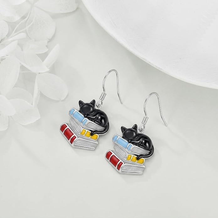 Teacup/Claddagh/Lilith/Book Cat/Star/French Horn/Horse Shoe/Filigree dangle earrings Cute Earrings Jewelry for Women