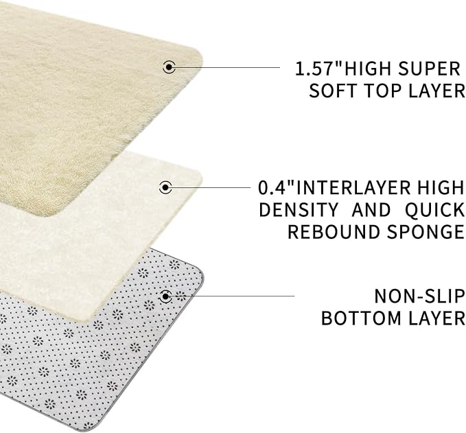 Sour Lemon Area Rugs 9x12 Living Room Bedroom, Large Fluffy Shag Rug | Shaggy Carpet, Soft Plush Furry Bedside Rugs, Anti Slip, Washable Area Modern Rugs Floor Mat for Kids Girls Boys Living Room