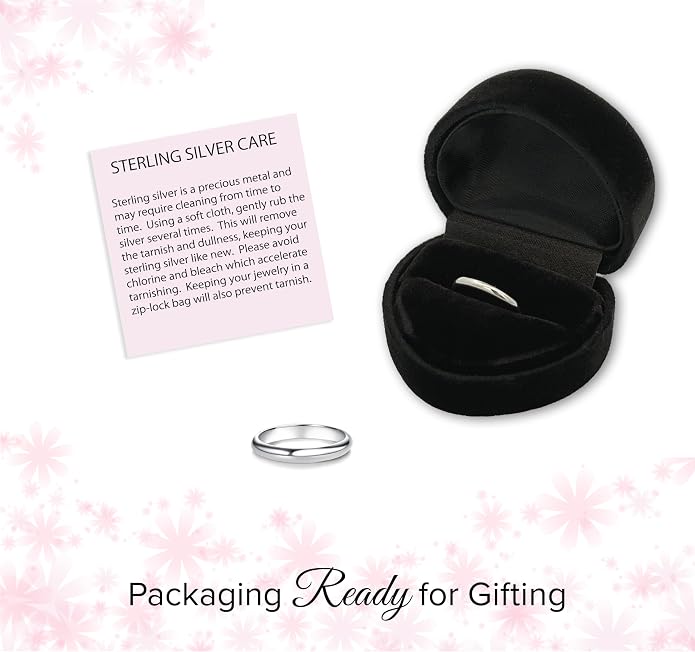 Precious Pieces 925 Sterling Silver or 14K Gold-Plated Baby Ring, Twisted or Plain 2mm Band for Babies, Toddlers, Kids or Women