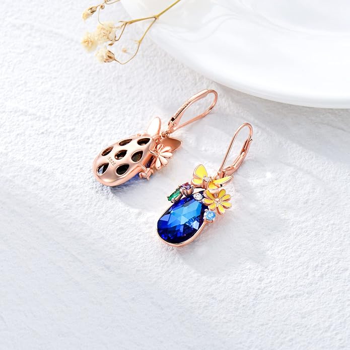Dorunmo 925 Sterling Silver Western Dangle Earrings for Women Bohemian Earrings Hypoallergenic Christmas Jewelry Gifts for Women
