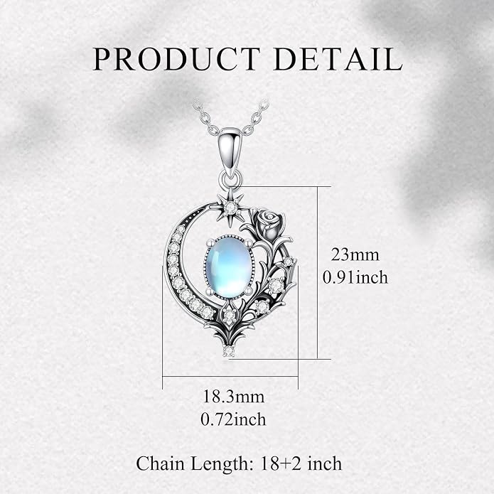 PELOVNY Celtic Knot Necklaces for Women 925 Sterling Silver Gemstone/Birthstone Teardrop Infinity Necklace Irish Celtic Pendant Jewelry Gifts for Mom Daughter Wife